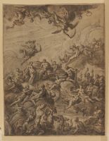 Design for ceiling decoration - gathering of the gods
