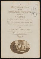Frontispiece for A Picturesque Tour through Holland, Brabant,  and Part of France, Made in the Autumn of 1789 Volume II