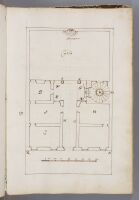Page 51. Plan of a cassino consisting of three rooms and a courtyard.