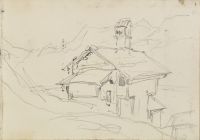House in the mountains (recto)