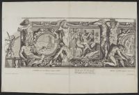 Mythological scenes on the painted walls in the Galleria Farnese
