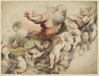 God the Father supported by angels (after Pordenone)