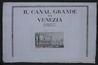 Il Canal Grande di Venezia Descritto da Antonio Quadri - cover  to folder 11