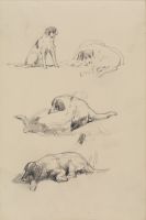 Page of a sketchbook - blank page (recto)