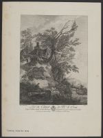 Landscape with a cottage on a hill