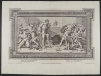 Perseus turning his enemies into stone