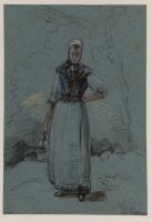 Young woman with basket