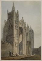 Peterborough cathedral from the West front