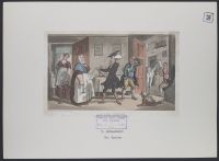 Doctor Syntax disputing his bill with the landlady