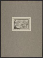 Set of four engravings depicting the life of Socrates