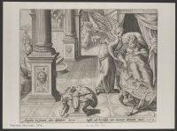 Three Kings being warned in their sleep not to return to Herod,  The