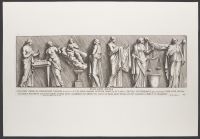 Plate 38 of 'Admiranda Romanarum Antiquitatum ac Veteris Sculpturae Vestigia': Palladis Artes