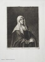 Half-length weeping Mary