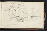 Street with houses and a horse and cart