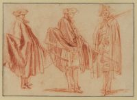 Three studies of a soldier