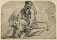 Hercules defeating Achelous