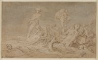 Amphitrite with Nereids and Tritons carried on dolphins