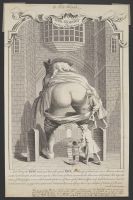 Idol-Worship or The Way to Preferment, a portrait of Robert  Walpole.