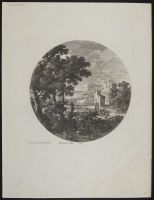 Landscape with trees and a watermill