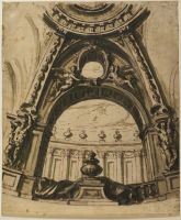 Design for the decoration of the dome of Saint Paul's, London  (recto)
