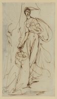Study for a portrait - female figure sacrificing