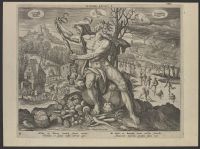 Hiems Aeolos (Winter: Aeolus holding up a bridle)