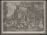 Four Prints of an Election, Plate 2, Canvassing for Votes