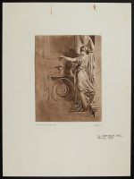 Female figure with a lamp