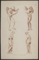 After sculptures of Cupid breaking his bow and a female nude