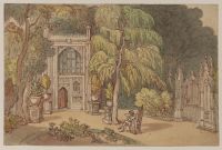 Garden and entrance to the Chapel in the Woods - Strawberry Hill