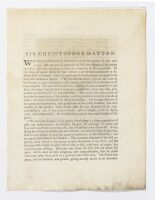 Sir Christopher Hatton