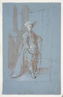 Man in fetters wearing a turban (Farinelli in the role of Arbace?)