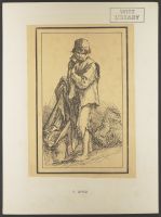 Standing male youth with hat and drapery, from "Rustic Figures after Nature"