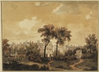 Italianate (?) view with buildings