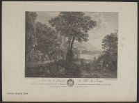 Landscape with animals and a lake