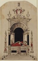 Design for a memorial to Sir Robert Gardener and his son at Elmswell, Suffolk