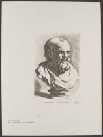 Antique bust of Democritus