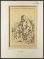 Seated youth barefoot staring at the ground, from "Rustic Figures after Nature"
