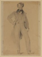 Portrait of a young man, full length, standing
