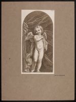 Cherub holding a book