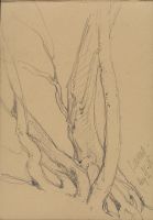 Page of a sketchbook - blank page (recto)