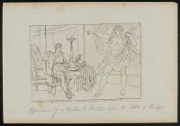 The ghost of Caesar appears to Brutus before the Battle of Phillipi