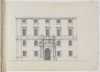 Front elevation of a palace displaying the coat of arms of Grand Master Antonio Manoel de Vilhena (1722-1736)