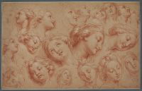 Study of heads after Mignard’s cupola at Val de Grac