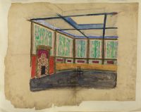 Scheme for interior of Cadena cafe