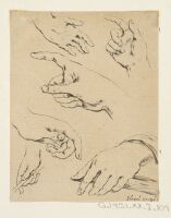 Six hands in various positions