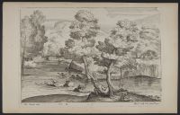 Landscape with figures in a river