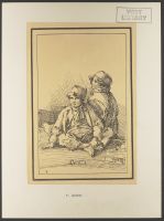 Two young children, seated, from "Rustic Figures after Nature"