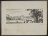 Landscape with trees and a river