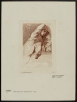 Young boy falling backwards over a parapet, after Tintoretto fresco